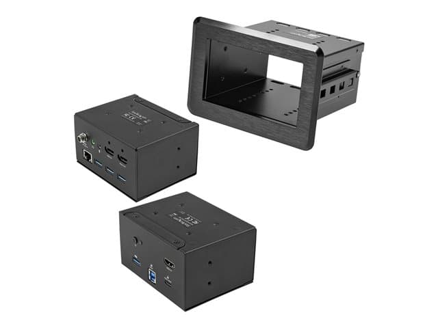 STARTECH.COM - Startech Conference Room Docking Station, Universal Laptop Dock, 4K HDMI, 60W Power Delivery, USB Hub, GbE, Audio, In-Table Connectivity Box For Huddle/Boardroom Collaboration Space - For Teams & Zoom Calls - docking station
