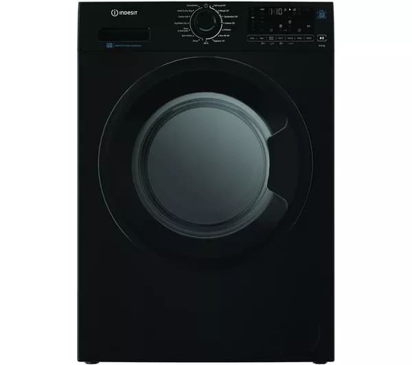 INDESIT Steam Push&Go IDP 9646B UK 9 kg Washer Dryer - Black