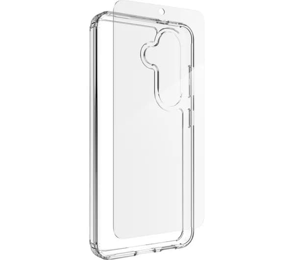 DEFENCE Galaxy S25 Case & Screen Protector Bundle - Clear