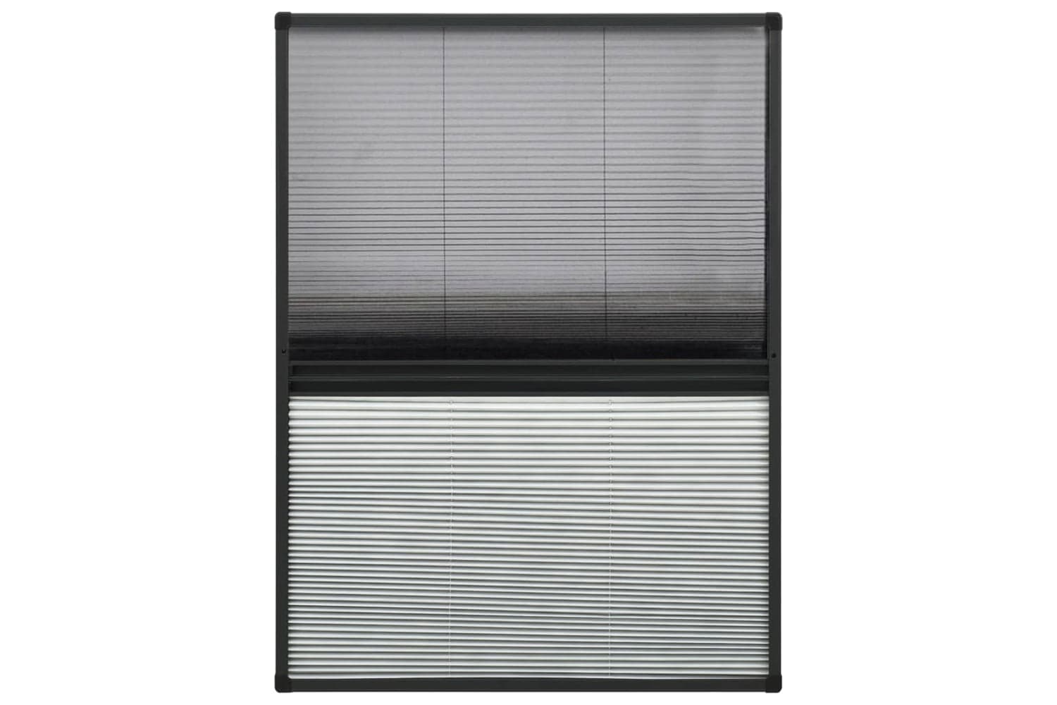vidaXL 148684 Plisse Insect Screen For Windows Aluminium 80x120cm With Shade