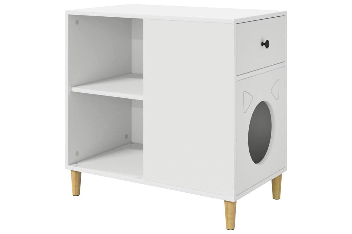 Vidaxl Cat House White 72 X 425 X 70 Cm Engineered Wood