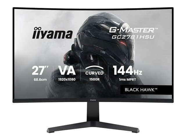 IIYAMA - G-MASTER Black Hawk GC2781HSU-B1 - LED monitor - curved - Full HD (1080p) - 27"