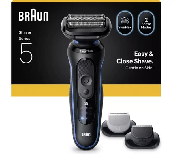 BRAUN Series 5 52-B1650s Electric Shaver - Blue