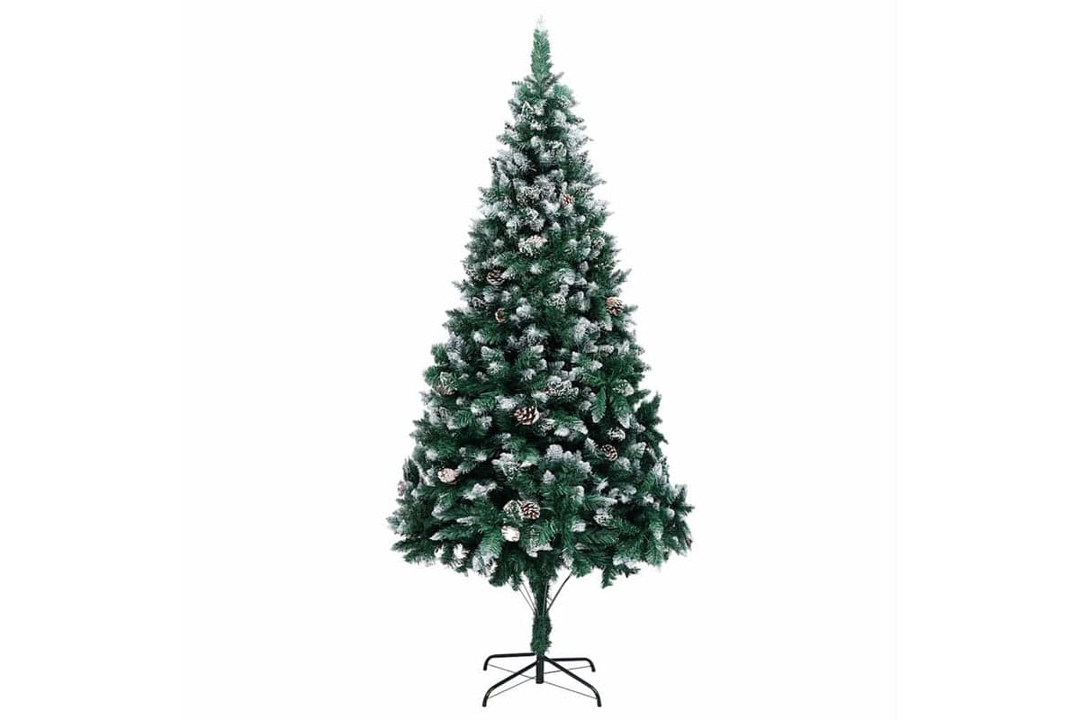 Vidaxl Artificial Christmas Tree With Pinecones And White Snow 240 Cm