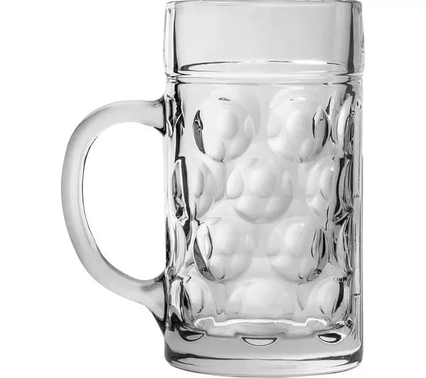 RED5 Giant Beer Stein Glass - 1 Litre