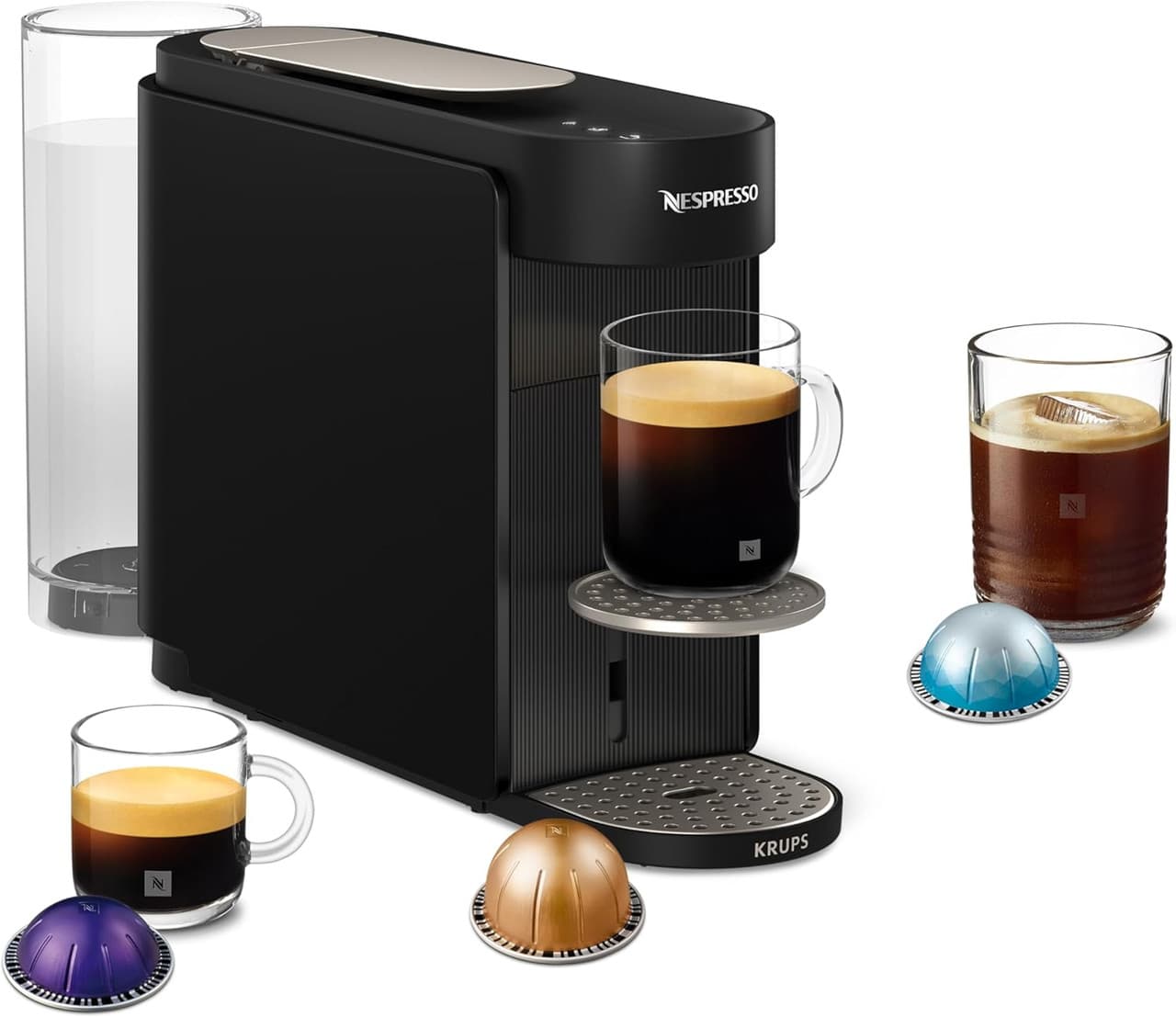Krups, XN9408G0, Vertuo Up, Black