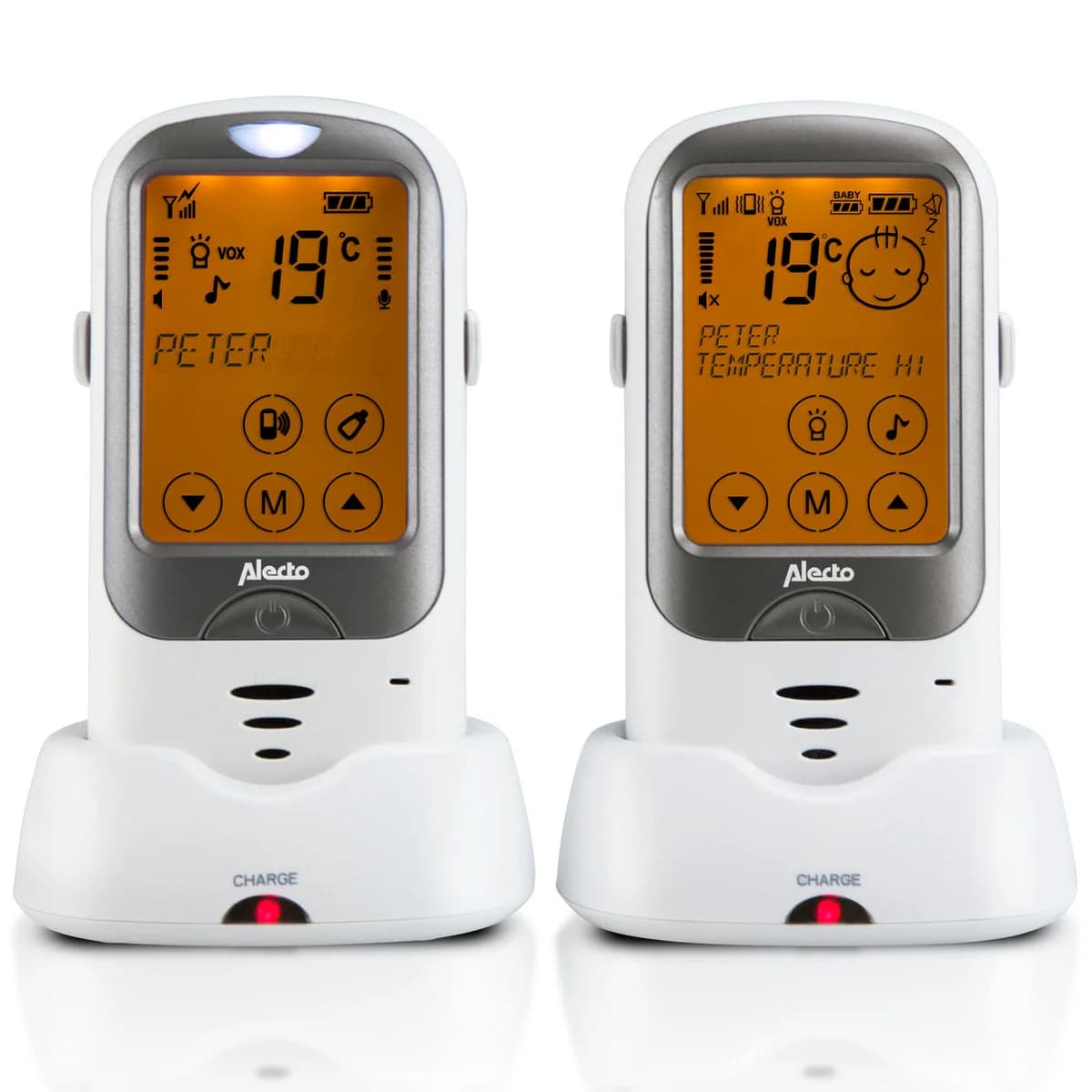 Alecto DBX-68 Long-Range Outdoor Baby Monitor - White/Anthracite
