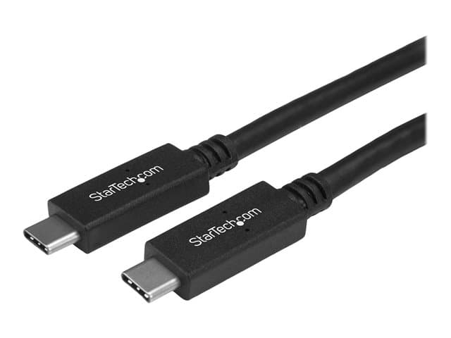 STARTECH.COM - StarTech USB 3.1 Type C Cable - 6 ft / 2m - with Power Delivery (USB PD) - Power Pass Through Charging - USB Charger (USB315CC2M) - USB-C cable - USB-C to USB-C - 2 m