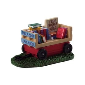 Book Wagon Figurine 4cm