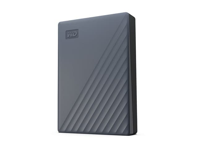 WESTERN DIGITAL - WD My Passport WDBY3J0060BGY - Hard drive - encrypted - 6 TB - external (portable) - USB 3.2 Gen 1 - 256-bit AES - silicon grey