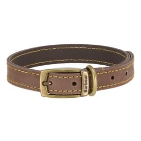 Logo Leather Dog Collar