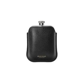 5oz Hip Flask & Pebbled Leather Pouch