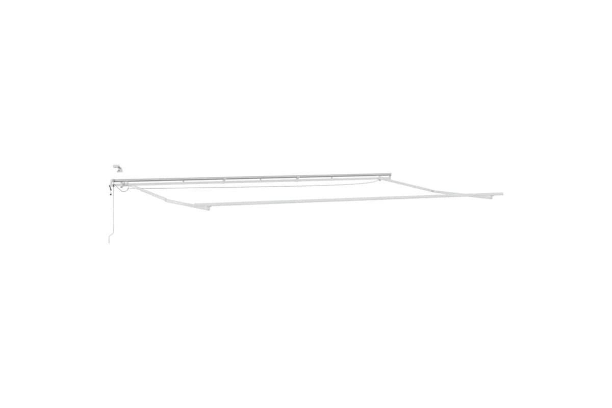 Vidaxl Awning With Manual White 6 X 3 M Metal
