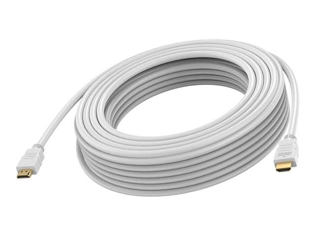VISION - High Speed - HDMI cable - HDMI male to HDMI male - 15 m - double shielded - white - 8K60Hz support, bandwidth of 48 Gbps
