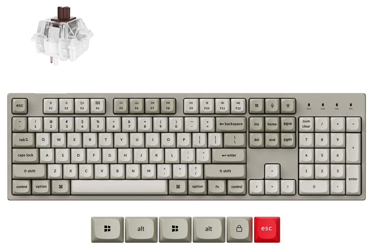 Keychron C2 Pro 8K QMK Wired Custom Mechanical Keyboard