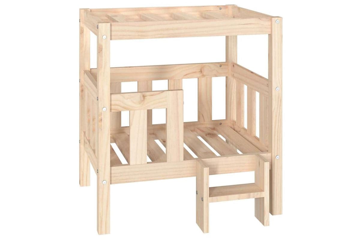 Vidaxl Dog Bed 655x505x70 Cm Solid Wood Pine