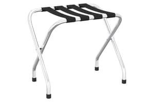 vidaXL 153076 Luggage Rack Black And Silver 56x40x49cm