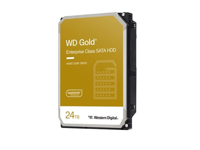 WESTERN DIGITAL - WD Gold WD242KRYZ - hard drive - Enterprise - 24 TB - SATA 6Gb/s