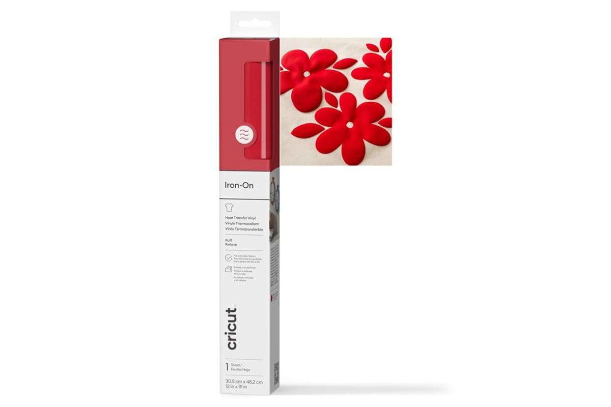 Cricut 12 x 19" Puff Iron-On | Red