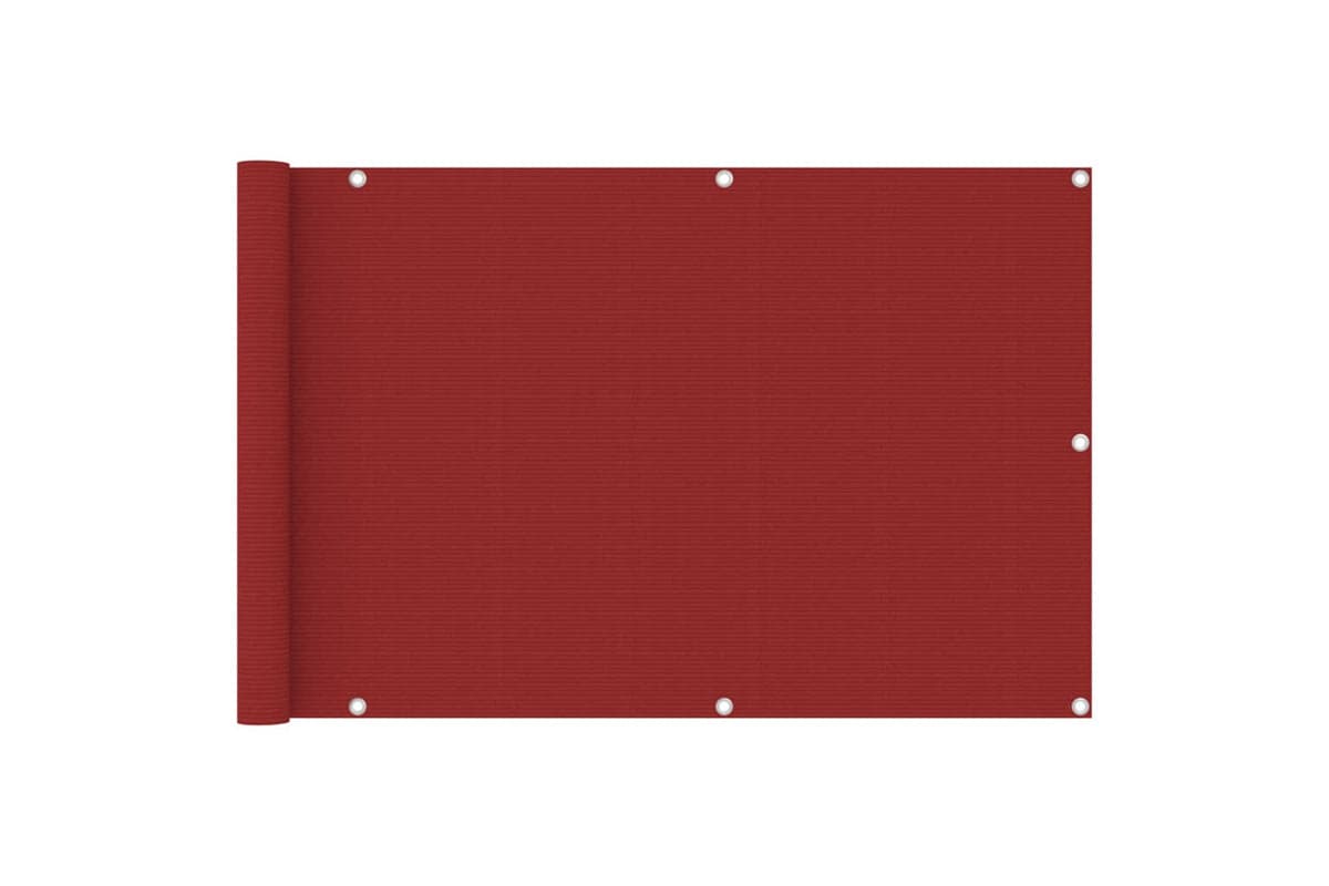 vidaXL 311009 Balcony Screen Red 90x400cm Hdpe