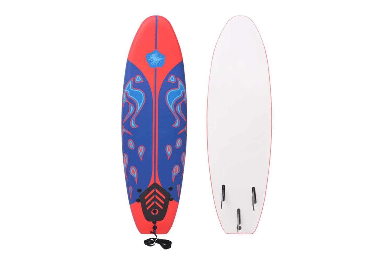 vidaXL 91258 Surfboard Blue And Red 170cm