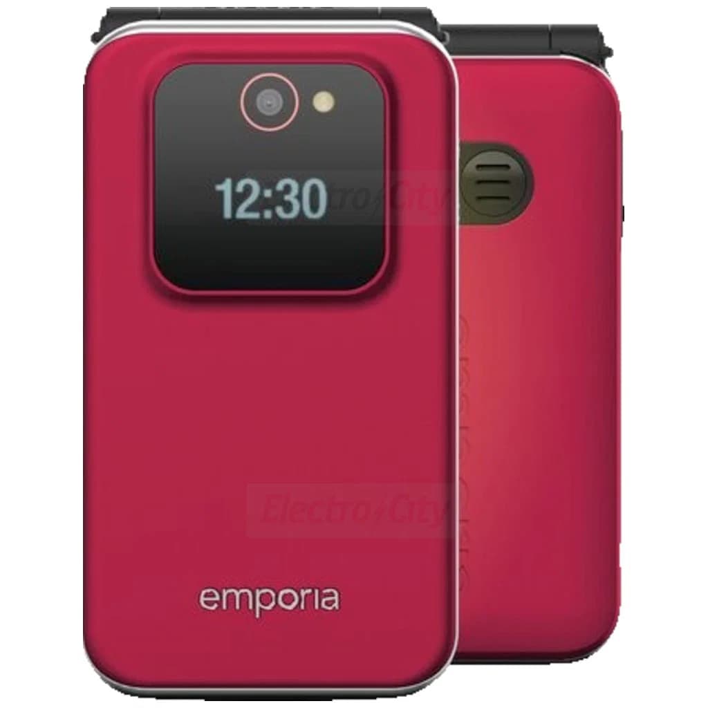 Emporia JOY-LTE Easy to Use 4G Flip Phone | Red