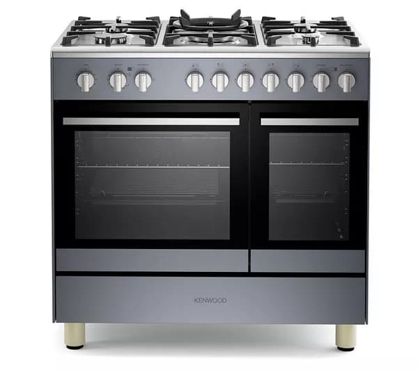 KENWOOD CK601G-SL 90 cm Gas Range Cooker – Slate Grey & Chrome