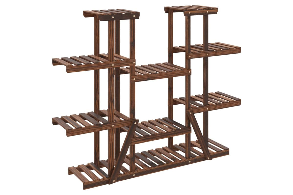 vidaXL 362857 Flower Stand 110x25x110.5cm Solid Wood Fir