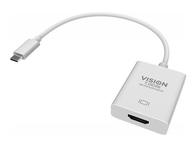 VISION - TC-USBCHDMI - External video adapter - USB-C 3.1 - HDMI - white - retail