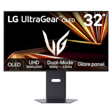 LG UltraGear GX8 32GX850A-B 32" OLED Dual Mode 4K UHD 165Hz Full HD 330Hz 0.03ms Gaming Monitor