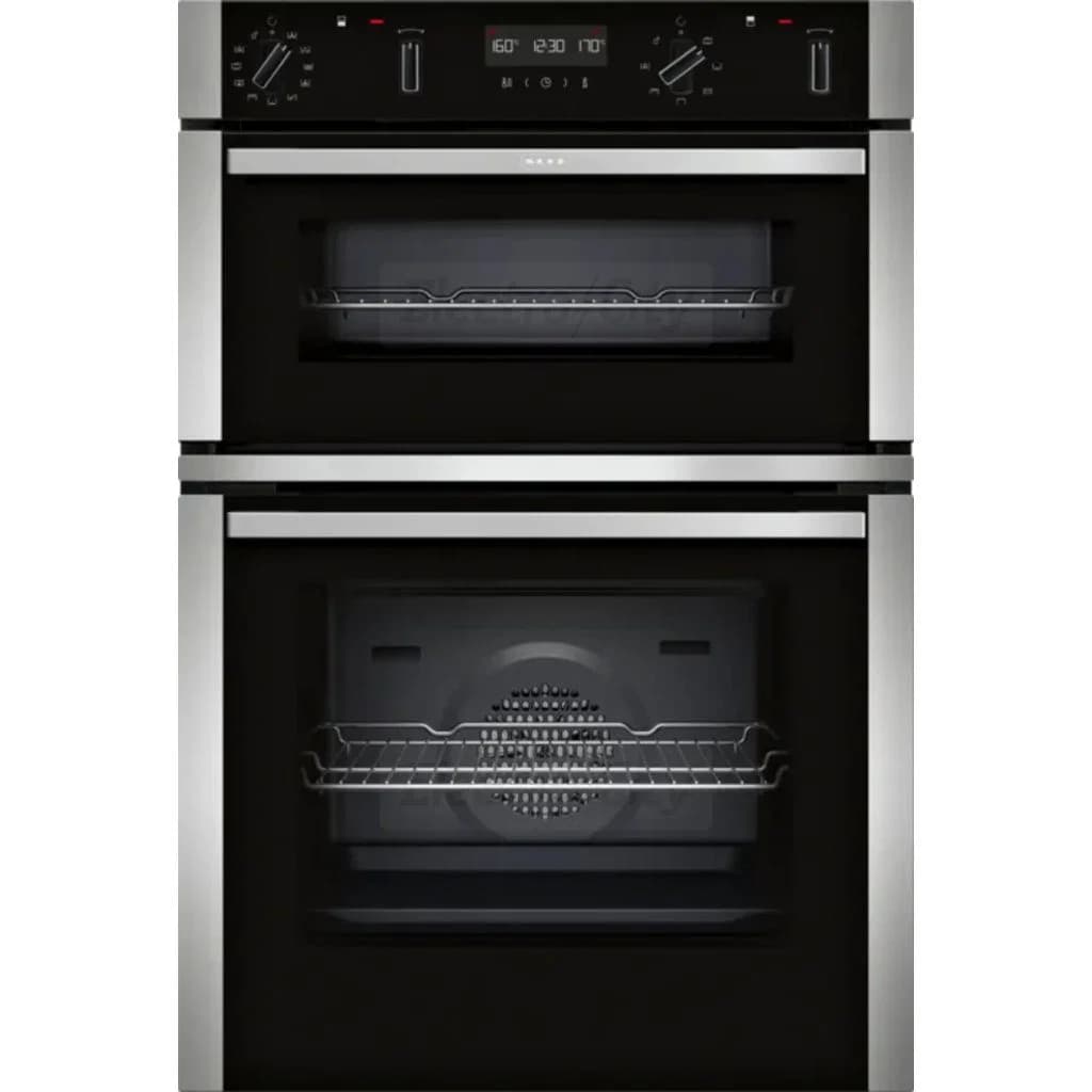 Neff N 50 71 Litre Built-in Smart Double Electric Oven | Stainless Steel