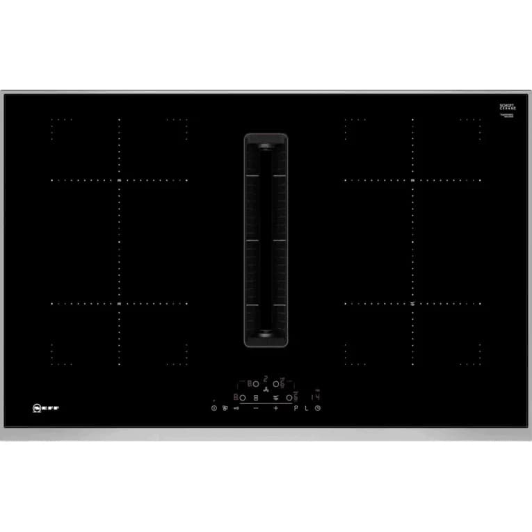 Neff N 70 80CM 4 Zone Induction Hob with Ventilation System - Black | T48TD7BN2