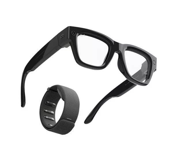 META RAY-BAN Display Glasses (Standard, Shiny Black) & Neural Band (Size 2, Medium)