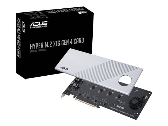 ASUSTEK - ASUS HYPER M.2 X16 GEN 4 CARD - interface adapter - M.2 Card - PCIe 4.0 x16