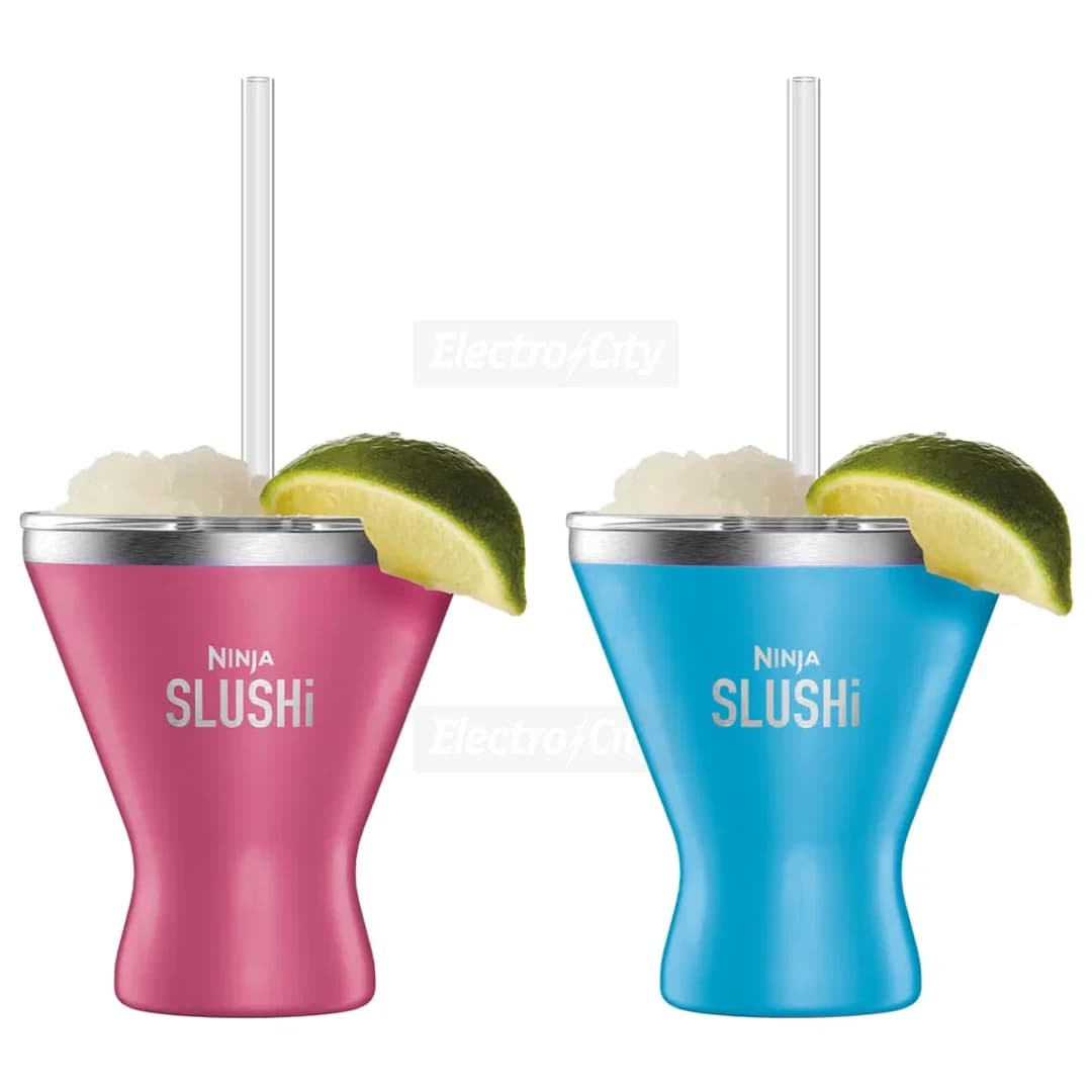 Ninja SLUSHi Insulated Cocktail Cup with Lid 2 Pack | Pink &amp; Bright Blue