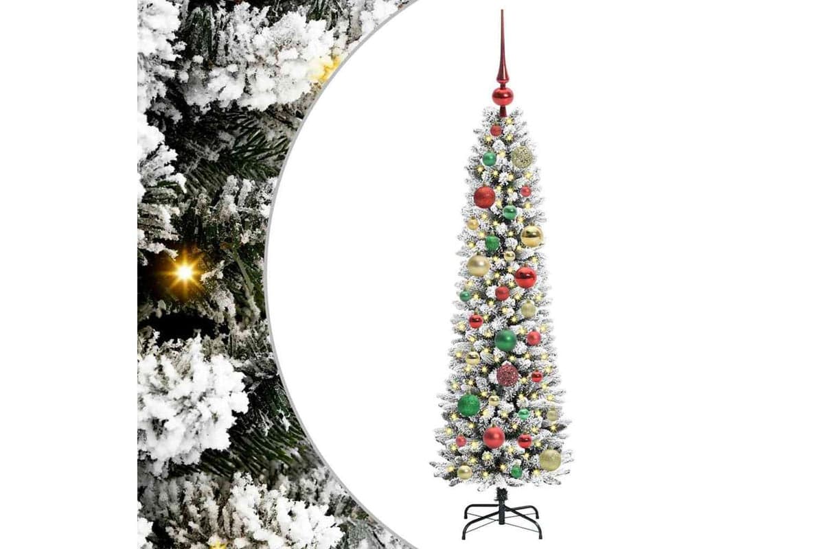 Vidaxl Artificial Christmas Tree With 150 Leds Green And White 120 Cm