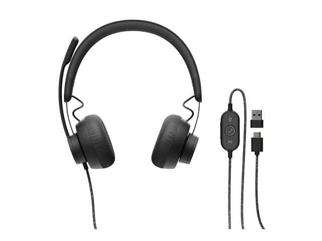 LOGITECH - Zone Wired - headset - USB-C