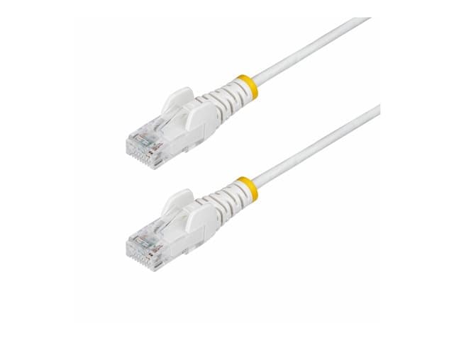 STARTECH.COM - Startech 15m White Slim CAT6 Ethernet Cable, Snagless, 28AWG, LSZH - patch cable - 15 m - white