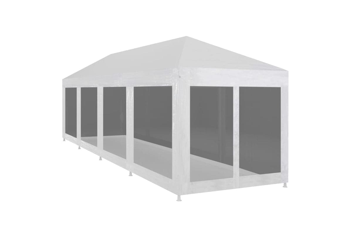 Vidaxl 45112 Party Tent With 10 Mesh Sidewalls 12x3 M