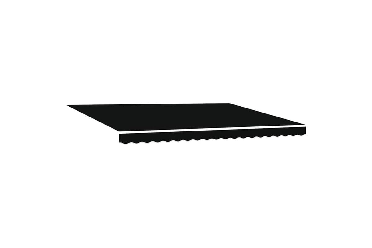 Vidaxl Retractable Awning Black 450 X 300 Cm Fabric