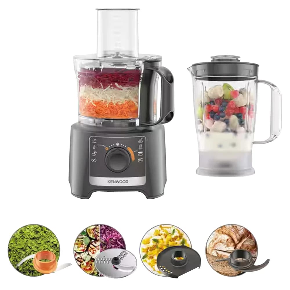Kenwood Multipro Compact 800W Food Processor & Blender - Slate Grey | FDP31.170GY