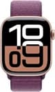 Apple Watch Series 10 GPS 42mm Rose Gold Aluminium Case with Plum Sport Loop | MWWK3QA/A