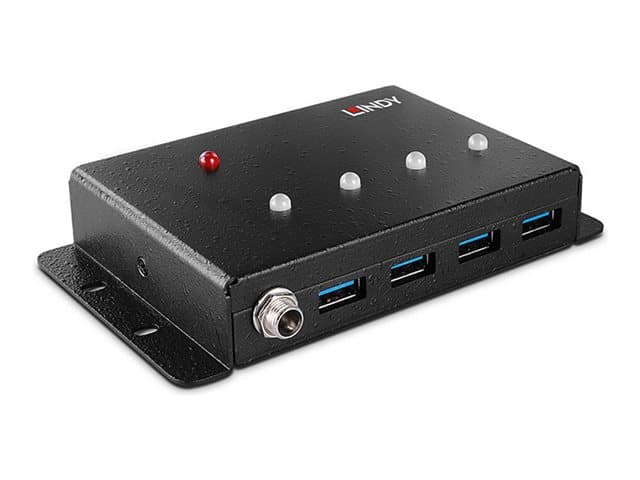 Lindy - hub - metal housing - 4 ports