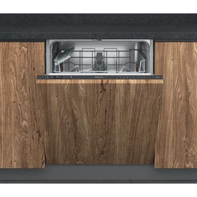 Hotpoint Integrated Dishwasher - Flexiload Inverter Motor Black control panel