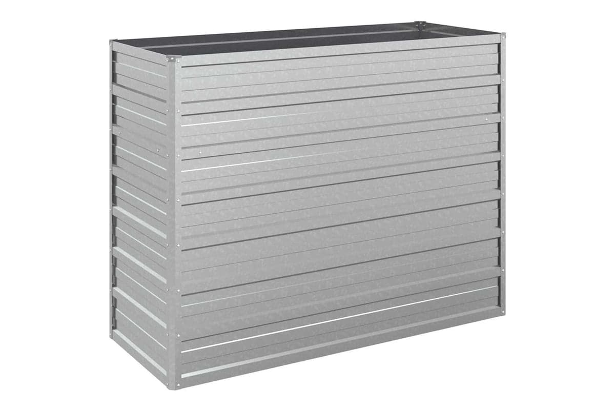 Vidaxl Garden Raised Bed 100x40x77 Cm Galvanized Steel Silver