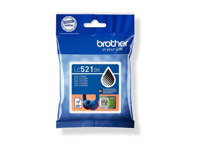 BROTHER - LC521BK - black - original - ink cartridge