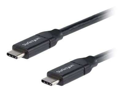STARTECH.COM - StarTech USB C to USB C Cable - 1.5 ft / 0.5m - 5A PD - White - USB 2.0 - USB-IF Certified - USB Type C Cable - USB C Charging Cable (USB2C5C50CM) - USB-C cable - USB-C to USB-C - 50 cm