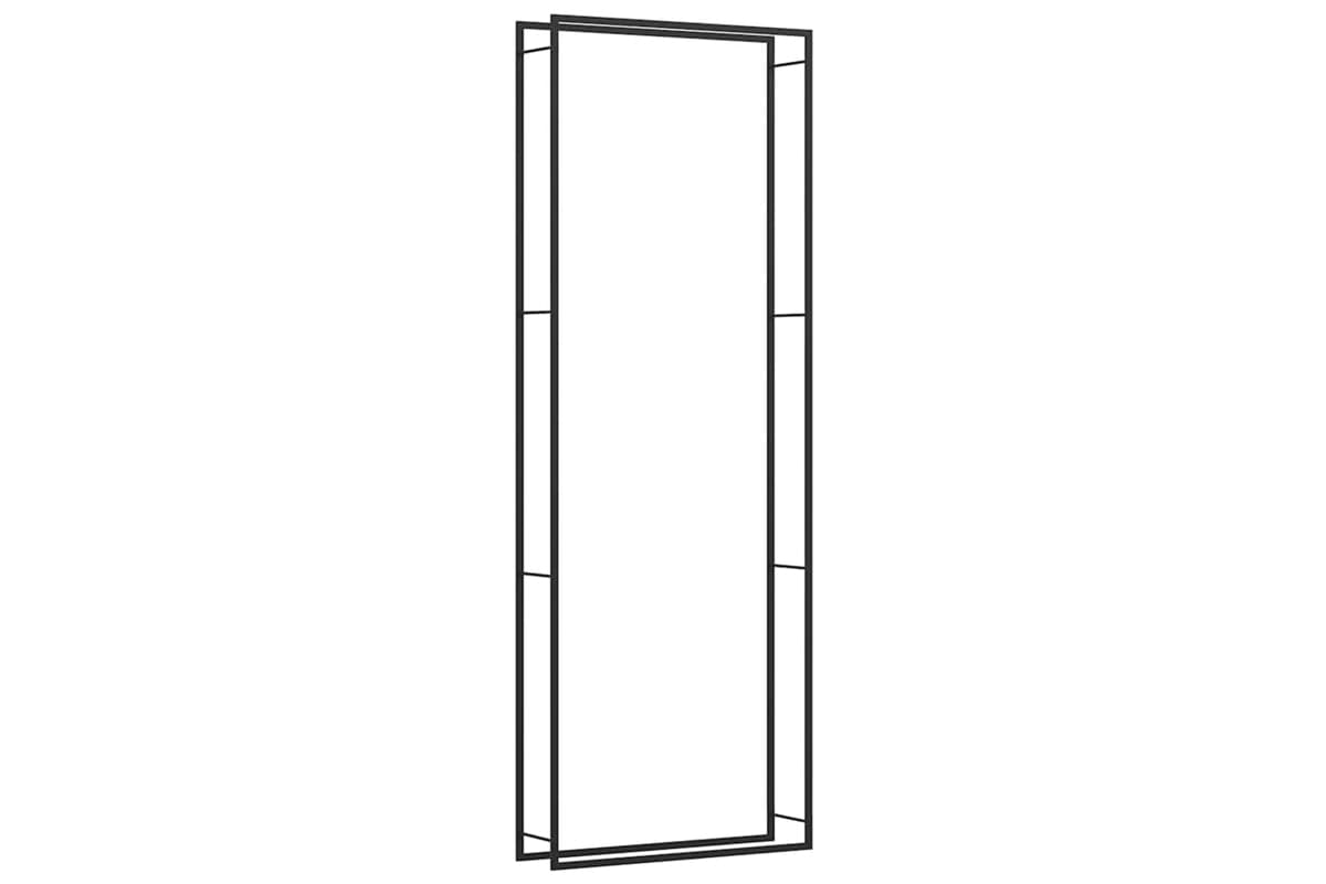 vidaXL 350312 Firewood Rack Matt Black 110x28x312cm Steel