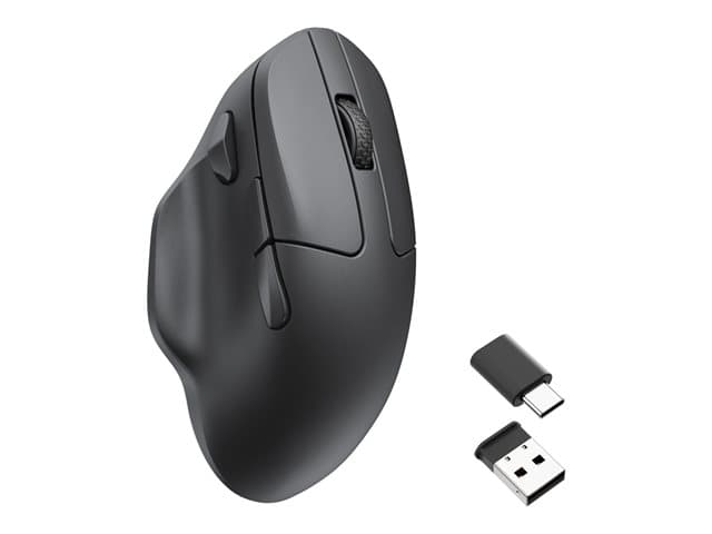 Keychron - M7 - vertical mouse - 2.4 GHz, Bluetooth 5.3, USB-C - black
