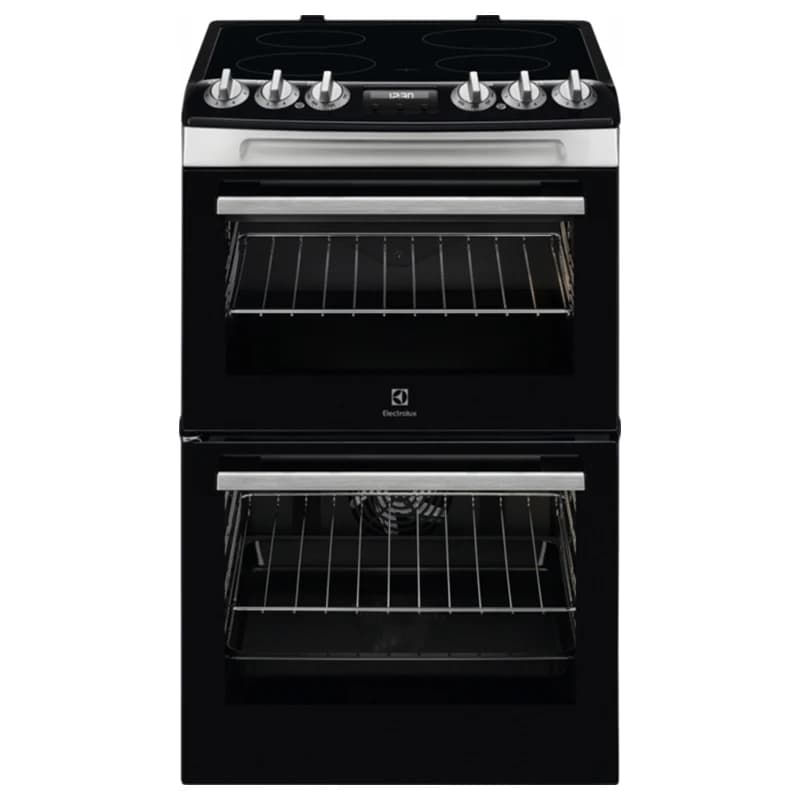 Electrolux 55CM Freestanding Electric Cooker - Black & Stainless Steel | LKR555100X